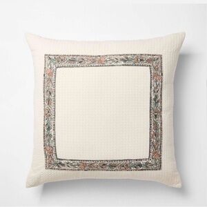 Threshold™ Design with Studio McGee Oversized Square BorderPattern Cream Pillow